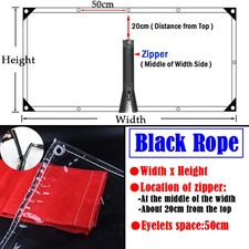 Customize Outdoor Clear Tarpaulin with Zipper Yard Tarp Transparent Waterproof 