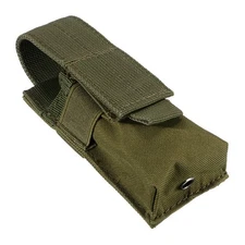 Green Nylon Tactical Tools Pouch Flashlight Small Phone&Tool Holder Carry Case