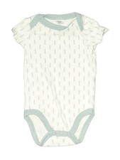 Baby Kiss Boys Green Short Sleeve Bodysuit 0-3 Months