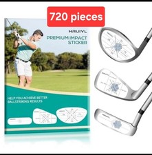 HRUIYL 720 Pcs Golf Impact Tape, Golf Impact Stickers, Golf Stickers, White