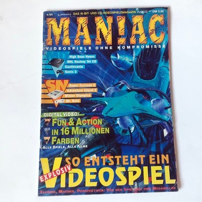 Man!ac Maniac M! Games Videospielmagazin April 4 / 1994 Psygnosis Factor 5-Inte.