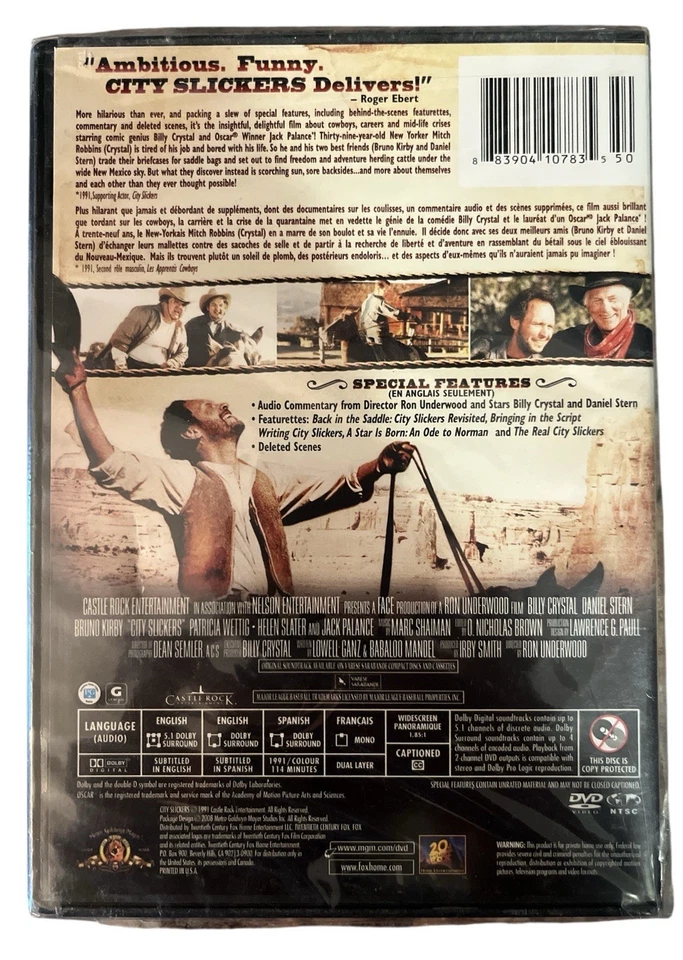 NEW--City Slickers (DVD, 1991, Collectors Edition) BILLY CRYSTAL / JACK PALANCE - Image 2 of 2