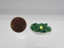 Dollhouse Miniature Green Beans in Serving Bowl with Spoon RND61