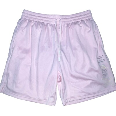 Men s Hurley Exist Bootcamp Crossover Shorts Large Chalk Pink NEW