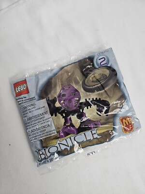 Vintage 2001 McDonalds Happy Meal Toy LEGO Bionicle # 2 NEW SEALED