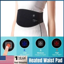 Portable Heating Massage Pad Brace Back Lumbar Warmer Support Protector Belt YEN