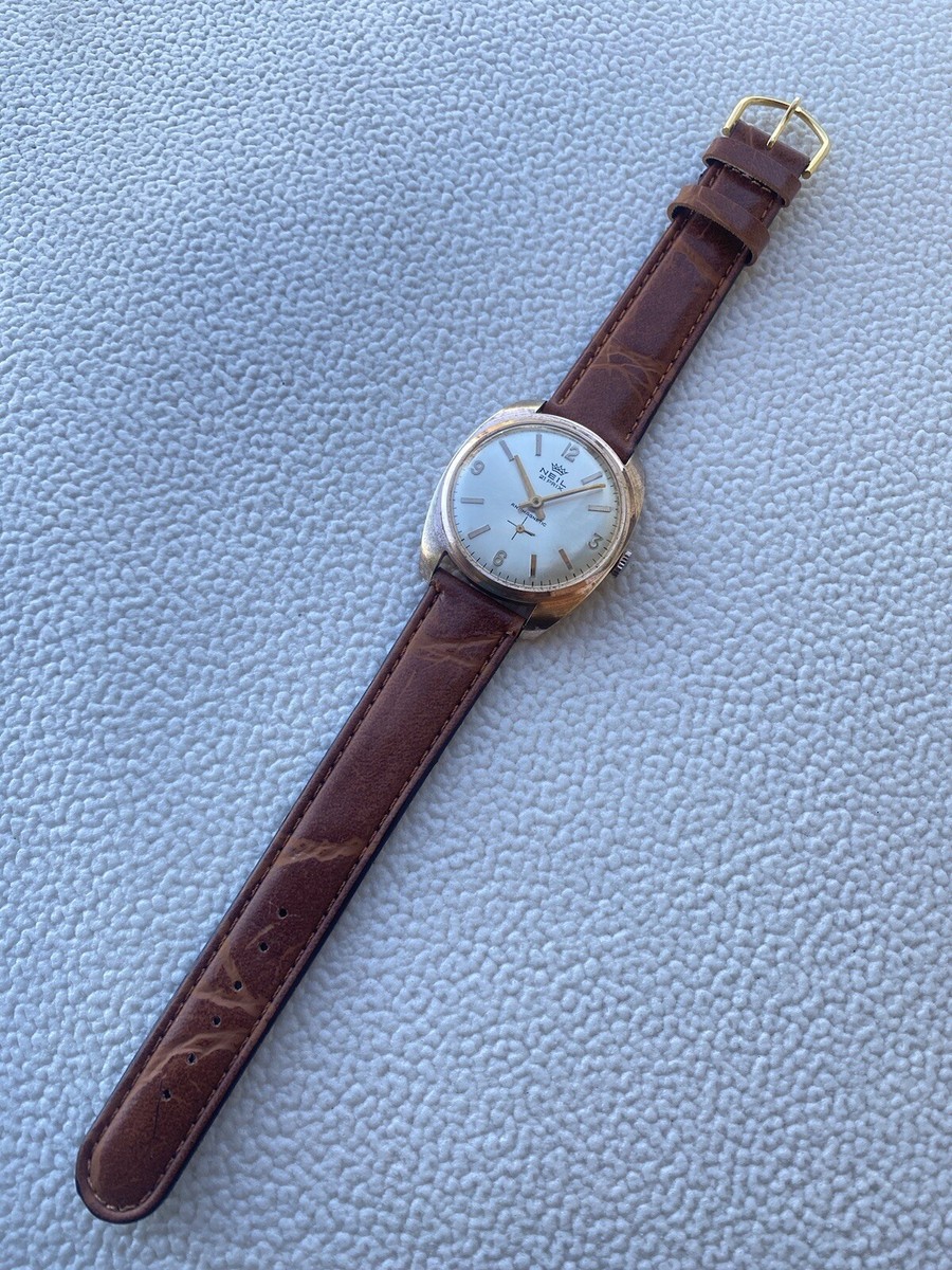 ウルトラ・クラシカル・コンパイル-ネオ・ロマンティシズム’66〜’74- Vintage Neil 21 Prix 34mm Antimagnetic Gold Plated Watch