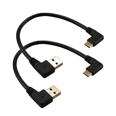 Left & Right Angle USB C Extender Cable 90 Degree C Extension Cable USB 3.0 t...
