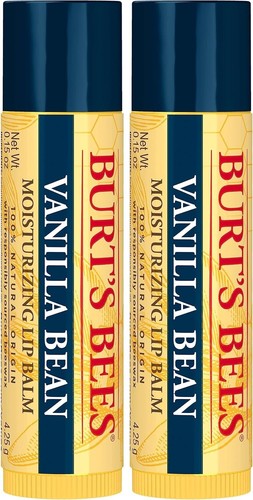 Burt's Bees Vanilla Bean Moisturizing Lip Balm 0.15oz - Pack of 2 - Picture 3 of 10