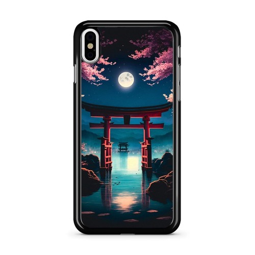 For iPhone SE4 16E 12 13 14 15 16 Pro Max Full Body Case Anime torii gate sakura - Bild 16 von 25