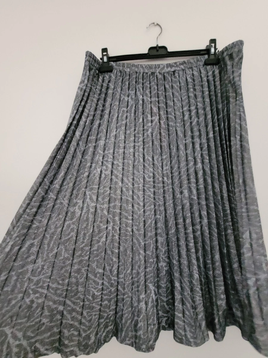 Silver pleated top skirt 48
