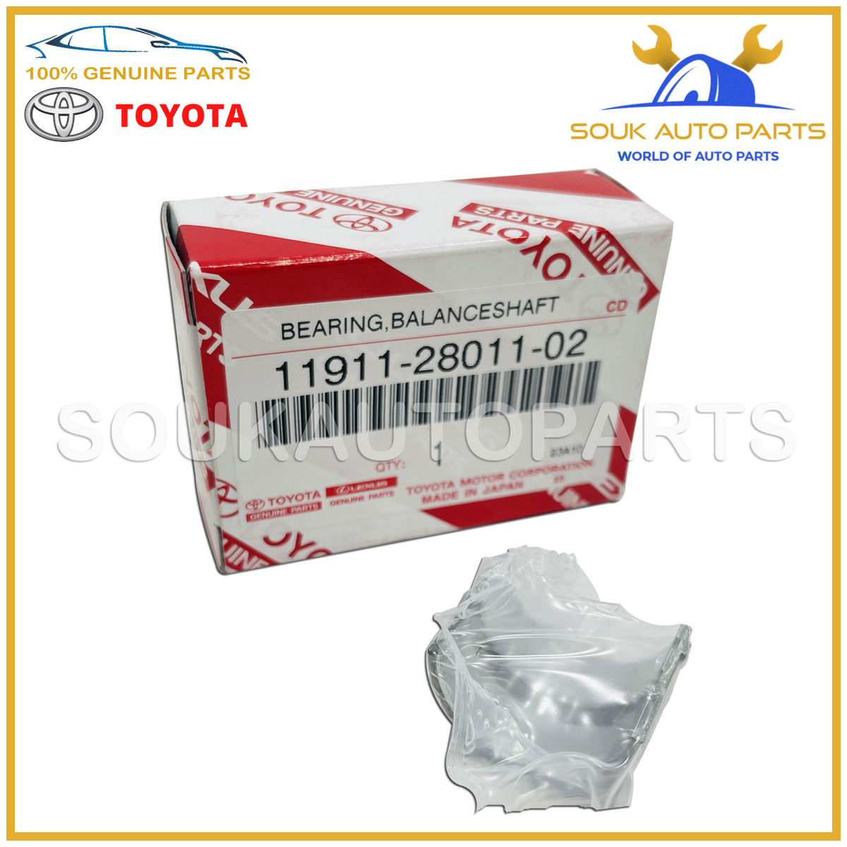 11911-28011-02 Genuine Toyota BEARING SET (8 PCS 11911-28011-02 Genuine Toyota BEARING SET (8 PCS