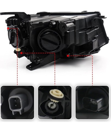 CAPA 2017 2018 2019 2020 Jeep Compass Halogen Headlight Left/Driver 55112707AD - Picture 2 of 4