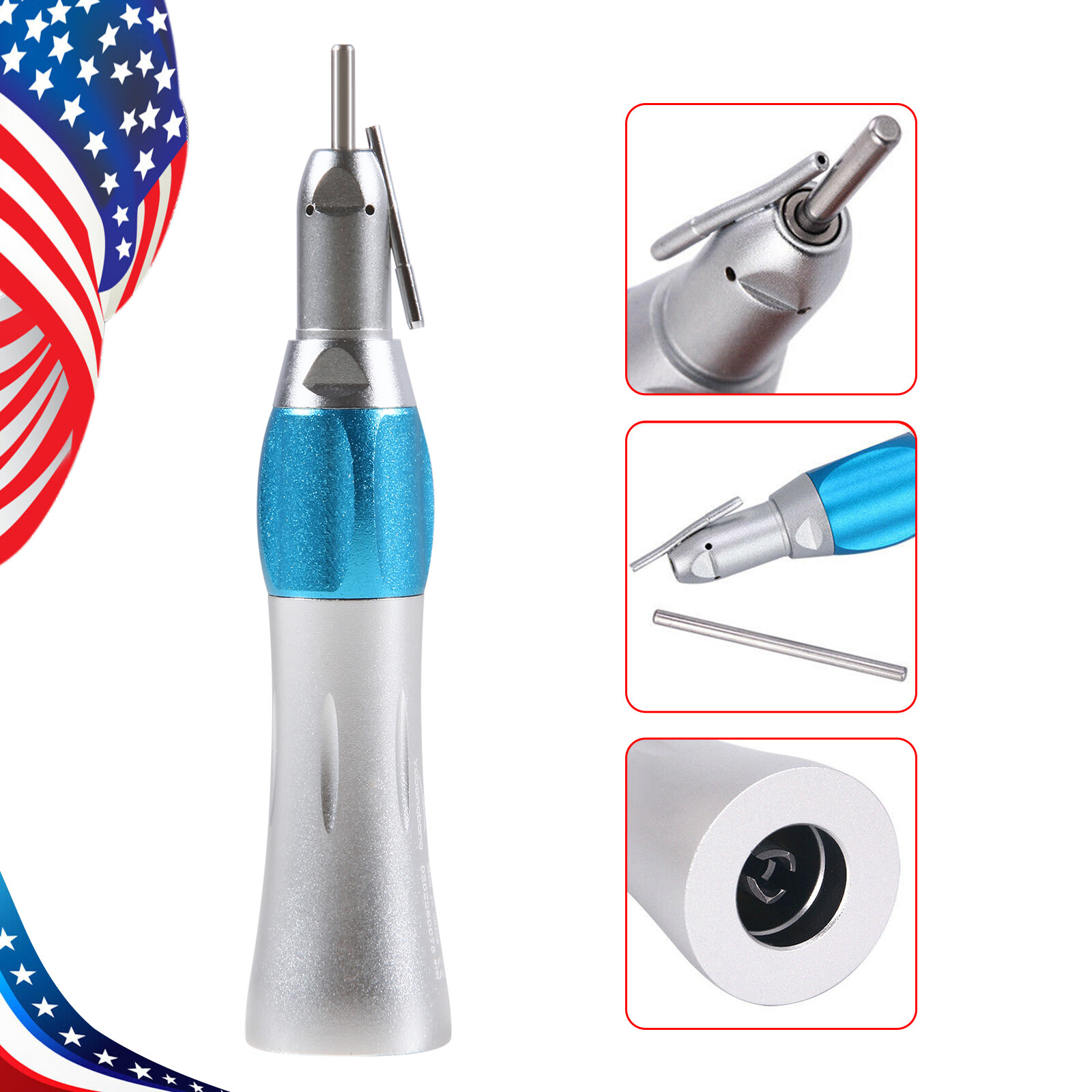 NSK Style Dental 1:1 Straight Handpiece External irrigation Pipe Nosecone E-type