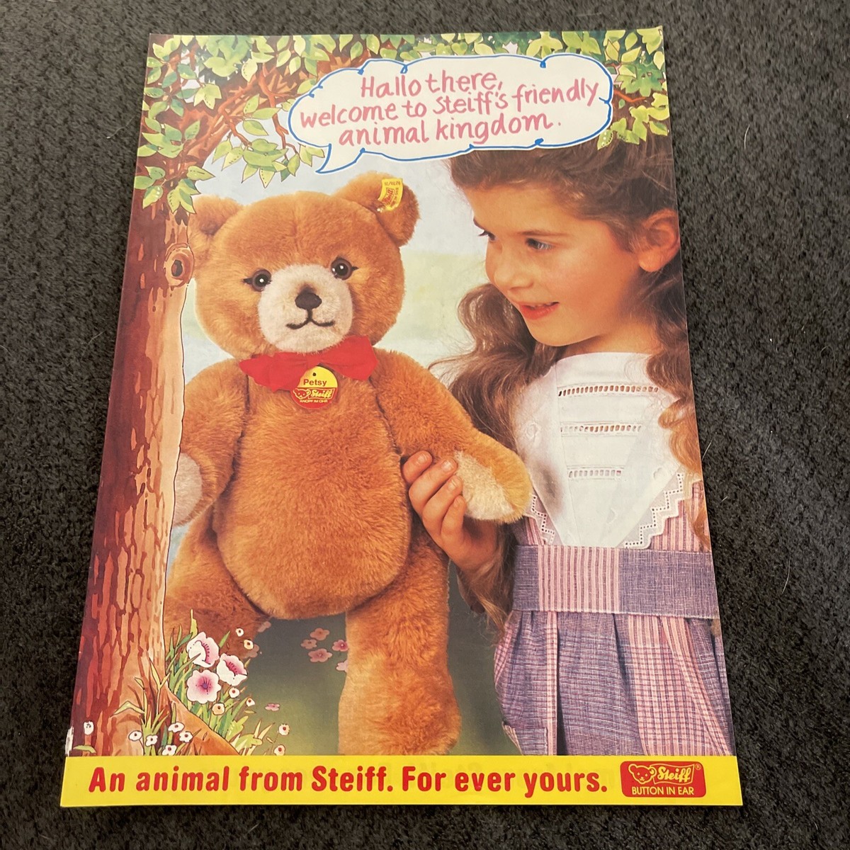 Vintage Steiff Animals Bear Catalog 1980's H12 | eBay