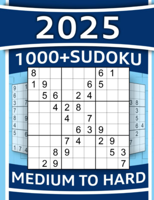 1000+ Sudoku Puzzles for Adults: Medium to Hard Sudoku Puzzles with Detailed Ste