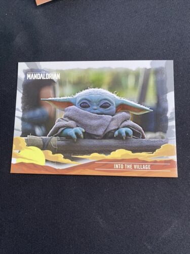 2020 Topps Journey of the Child SP - 5x7 - #12 Into The Village #/49 Mandalorian - Picture 1 of 5