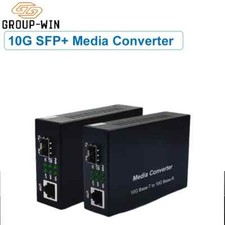 10G SFP Fiber to RJ45 Media Converter SFP 10/100/1000M/10G Ethernet Converter