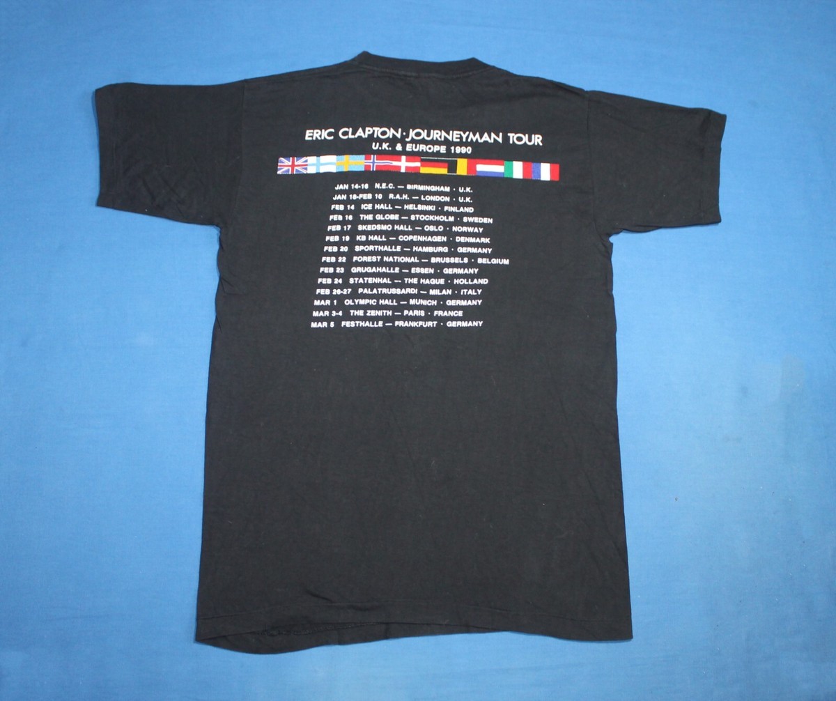 90s Vtg Eric Clapton Shirt Journeyman Tour UK & Europe 1990 90s Vtg Eric Clapton Shirt Journeyman Tour UK & Europe 1990