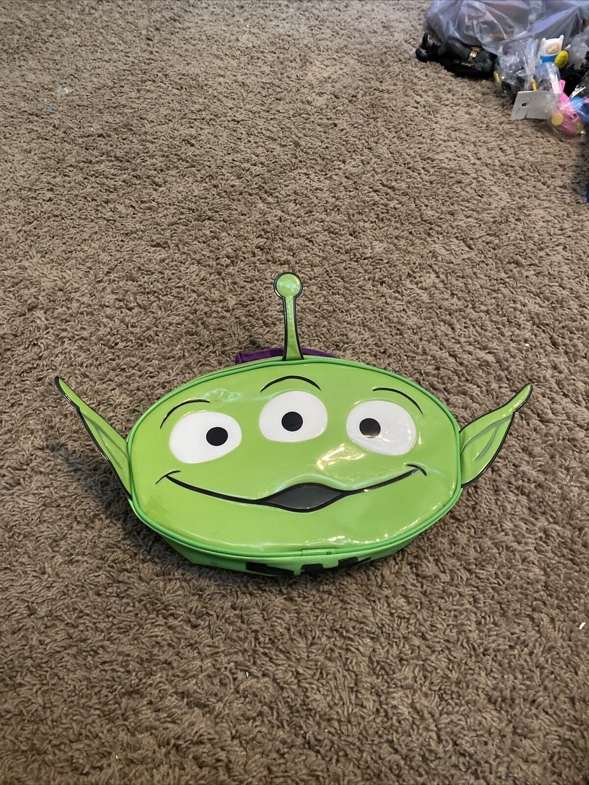 Disney Pixar Toy Story Alien 11 inch Storage Toy Bag Lunch Pack Pizza Planet N