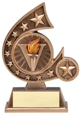 5.75" Torch of Victory Trophy Personalized Free