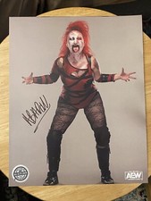 Abadon 8”x10” Autographed Photo AEW Crate All Elite Wrestling ROH WWE