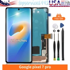 For Google Pixel 7 Pro 6.7 LCD Touch Screen Replacement Assembly + Bezel