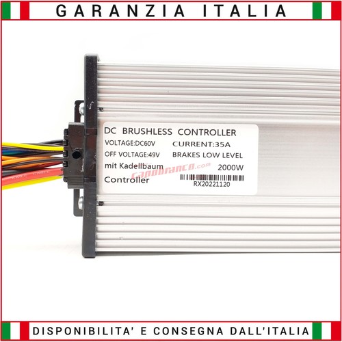 Centralina 60V 2000/2500W per monopattini elettrici motori senza spazzole (BRUSH - Imagen 2 de 4