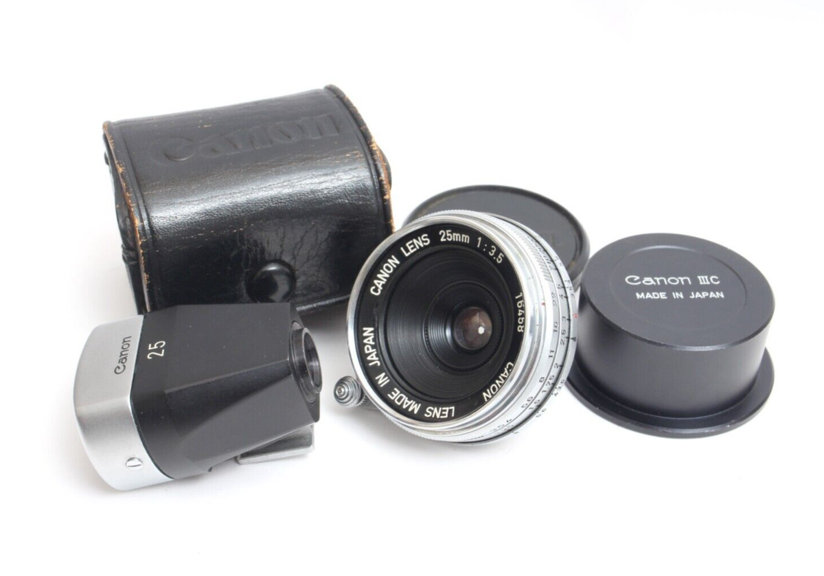 Canon 25mm f/3.5 L39 Screw Mount MF Lens w/ View Findew | eBay