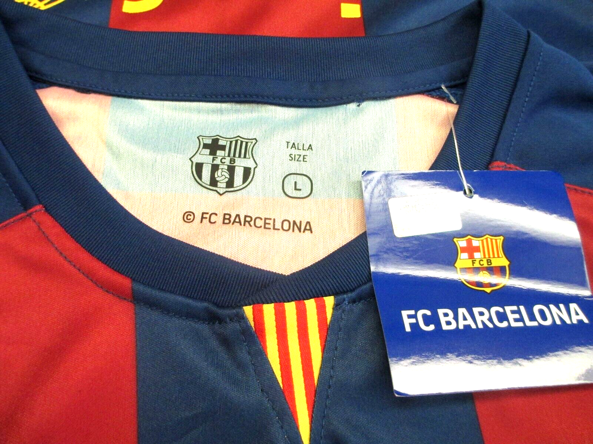FCB FC Barcelona Rakuten Mens Soccer Barca Jersey Red Blue