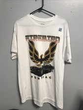 T-shirt blanc sous licence GM Pontiac Firebird neuf - Taille L