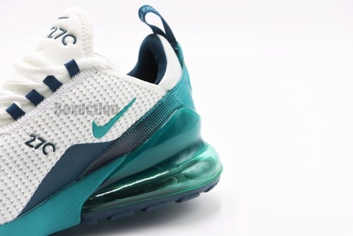 Free shipping Nike Air Max 270 'white teal' men's rear half air cushion shoes - Picture 5 of 8