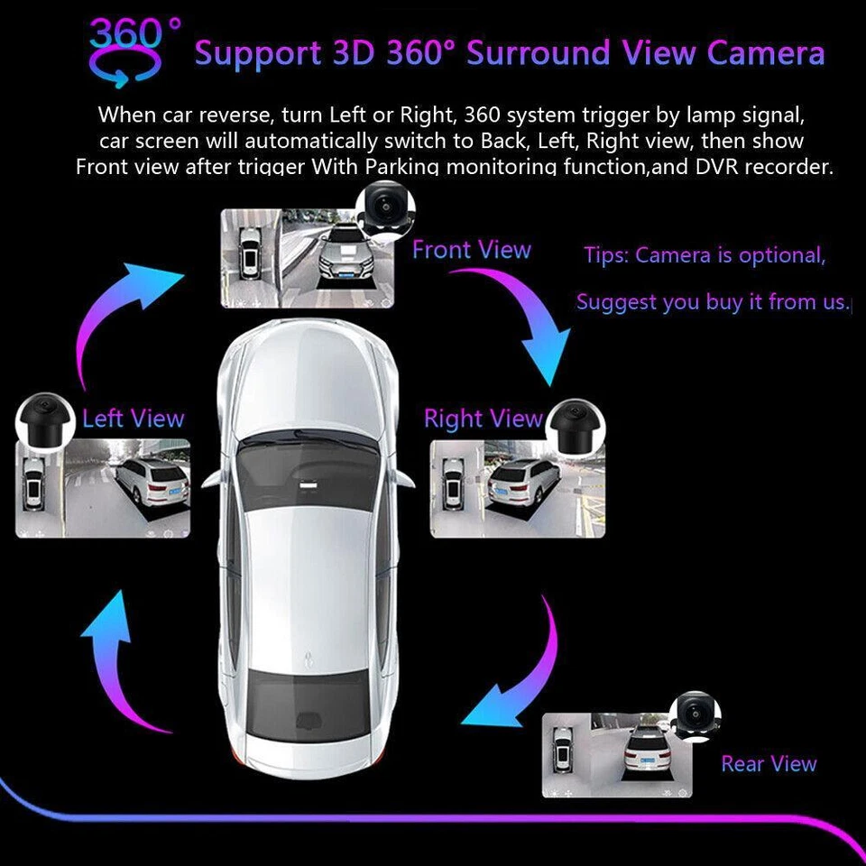 For Nissan Murano 2014-20 10.2" 8+128G Android Car Stereo Radio GPS Navi Carplay - Image 4 of 4