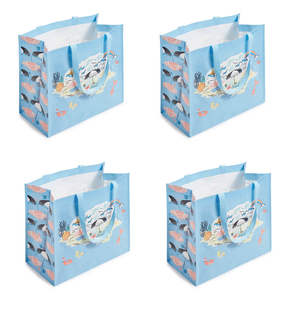 Vera Bradley Market Tote Beach Treasures 17x15x9 Shopping Gift Bag Free Shipping