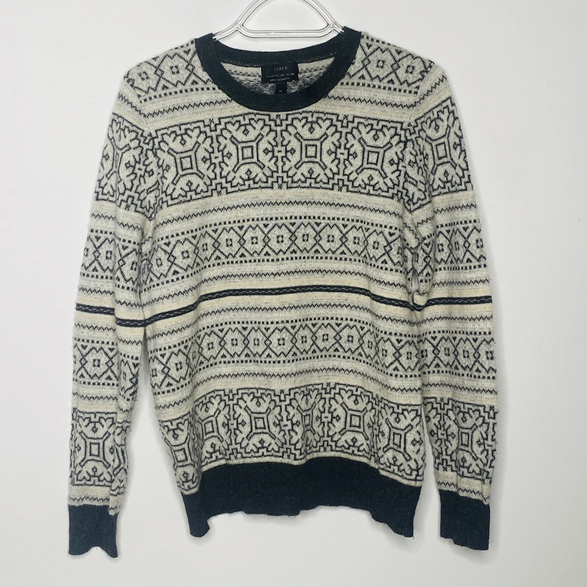 j crew striped cashmere sweater