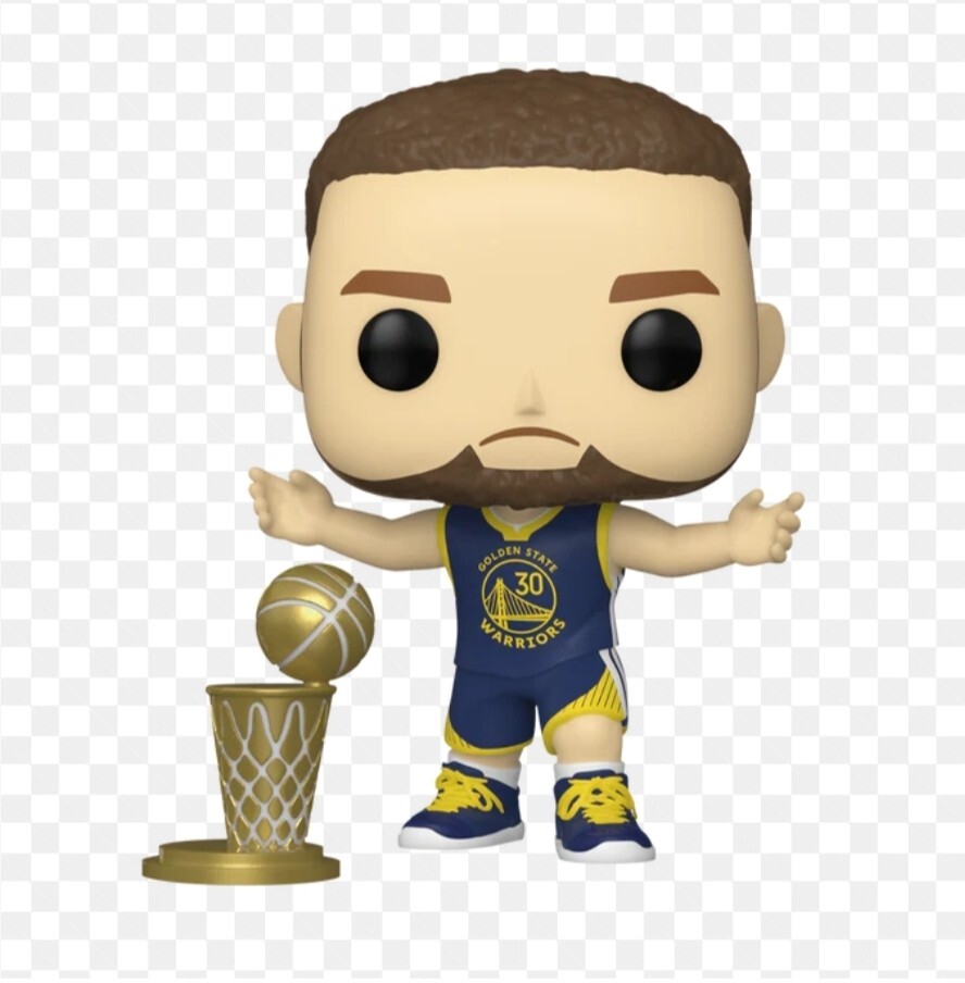 FUNKO POP STEPHEN CURRY 157 With NBA CHAMPIONSHIP TROPHY FUGITIVE