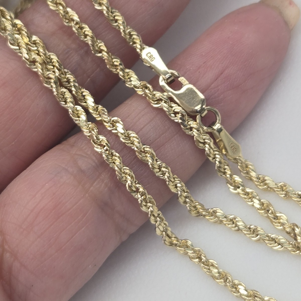 Gold Jewelry 14k Crg Necklace 14k Yellow Gold Men's Womans Unisex