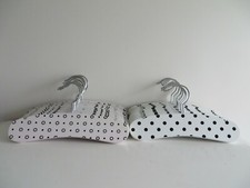 22 Pink/Black/White Children's Decorative Wooden Hangers EUC