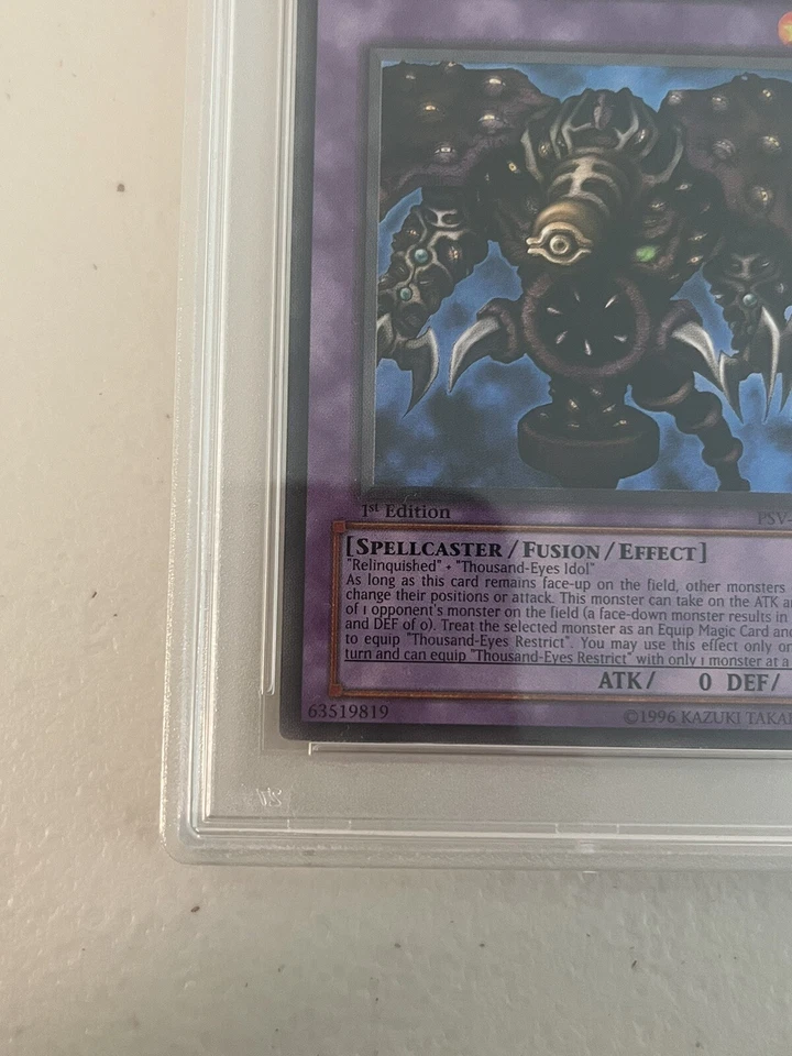 Thousand-Eyes Restrict | PSA 9 | 1st Edition  Ultra Rare| PSV-084 | YuGiOh - Image 4 of 4