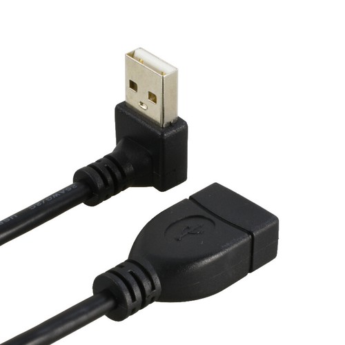 USB2.0 Extension Cable 90° Angle USB A Male to A Female Panel Installation - Picture 16 of 25