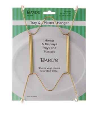 Tray and Platter Hanger, Plate Hanging Wire, Displays Plates 10''-16'' in diameter