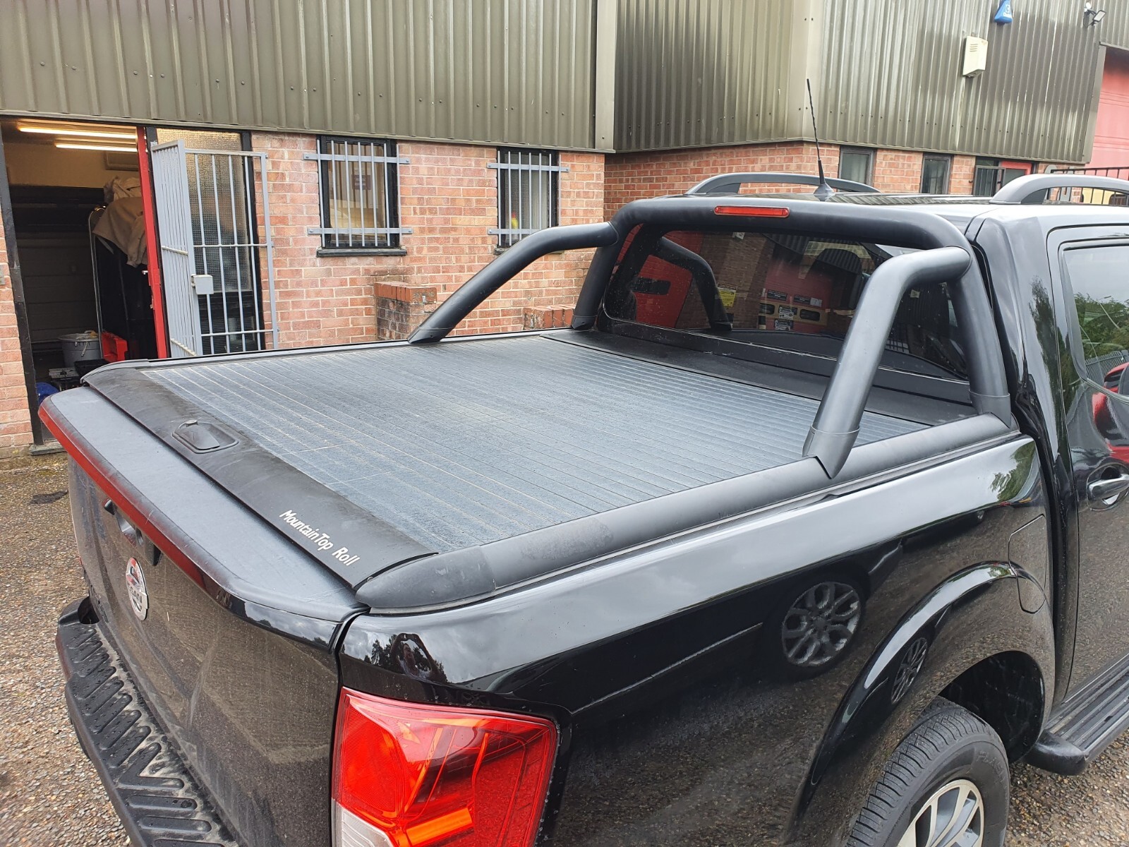 Mercedes X Class Black Roller Shutter Black Sports Bar Roll Top