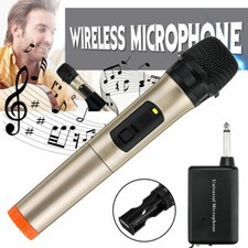 Professional Mic System Wireless Microphone Receiver UHF Handheld Karaoke Party
