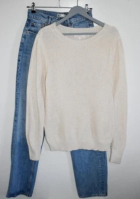Women MARIE PHILIPPE Sweater Beige Cotton 40 / L / - Bild 1 von 4