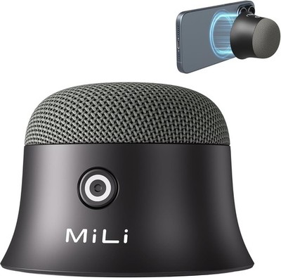 MiLi Bluetooth Lautsprecher 6x6x4cm 3W TWS Stereo Magnetisch Outdoor Camping