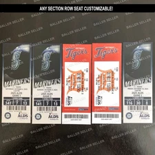 2025 AL Division Series Souvenir Ticket Mariners Tigers ALDS MLB Customizable!