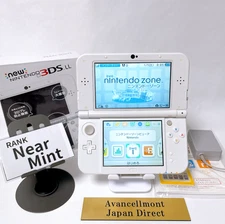 【Near Mint w/box】【Dual IPS】New Nintendo 3DS XL LL Pearl White NTSC-J Tested Rare