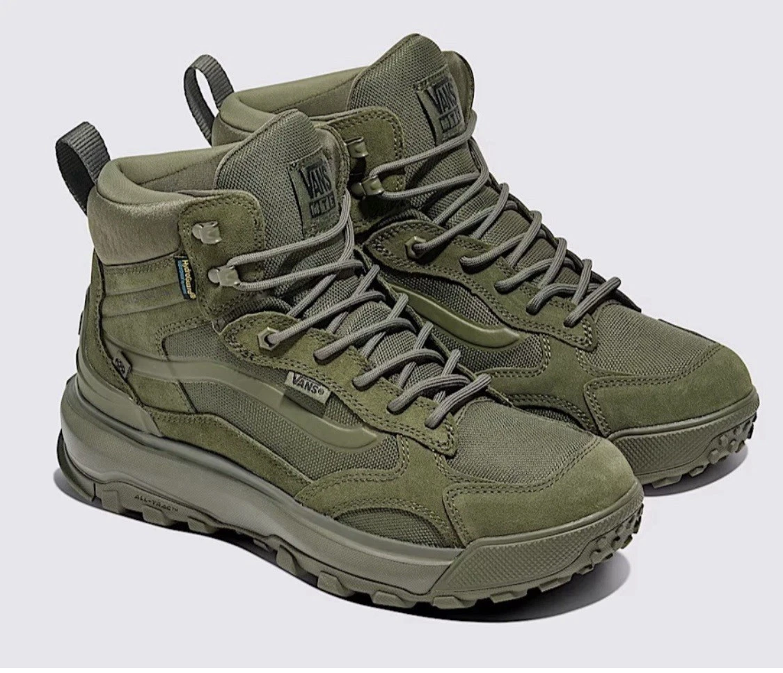 Mens Size 8 | Womens 9.5-Vans MTE Crestline Waterproof Green Hiking Boots Shoes