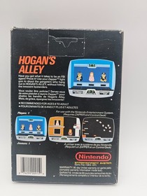 Hogan's Alley Nintendo NES Complete in Box CIB Black Box Hangtab TESTED &WORKING