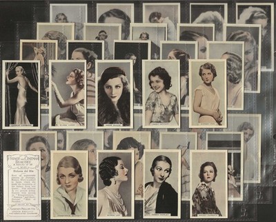 PHILLIPS - KOMPLETTER SATZ - BÜHNEN- & KINOSCHÖNHEITEN 1933 (SATZ B 35 KARTEN) TOP